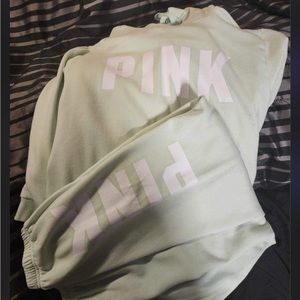 pink outfit size large mint green color